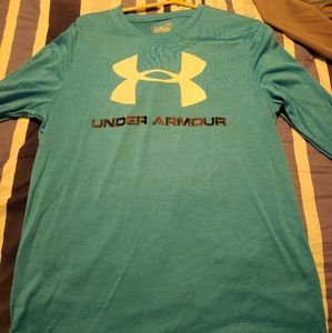 Mens under armour shirt turquoise